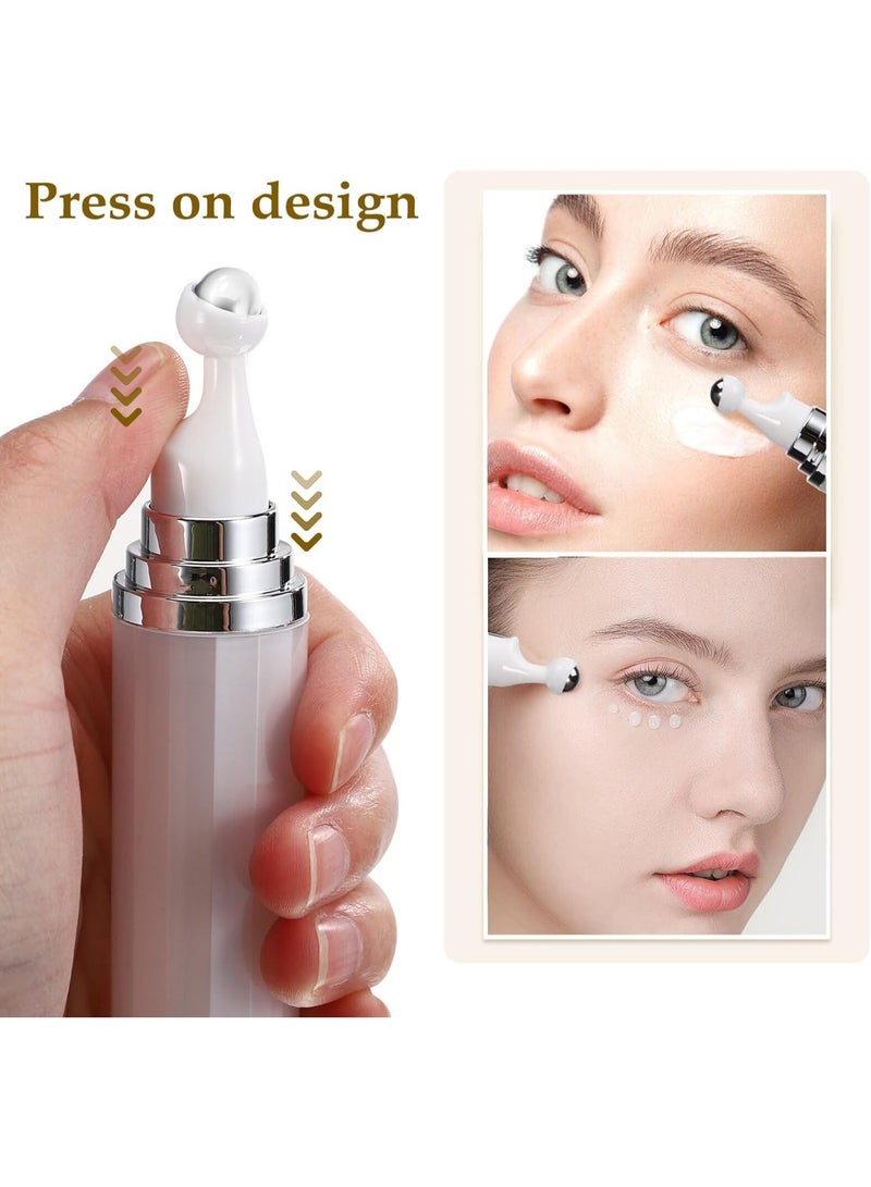 عبوة كريم العين الدوارة، زجاجة بلاستيكية للزيوت العطرية مقاس 20 سم، بكرة عطر قابلة لإعادة التعبئة، زجاجة فارغة لكريم الوجه للوقاية من الشمس - Image 2