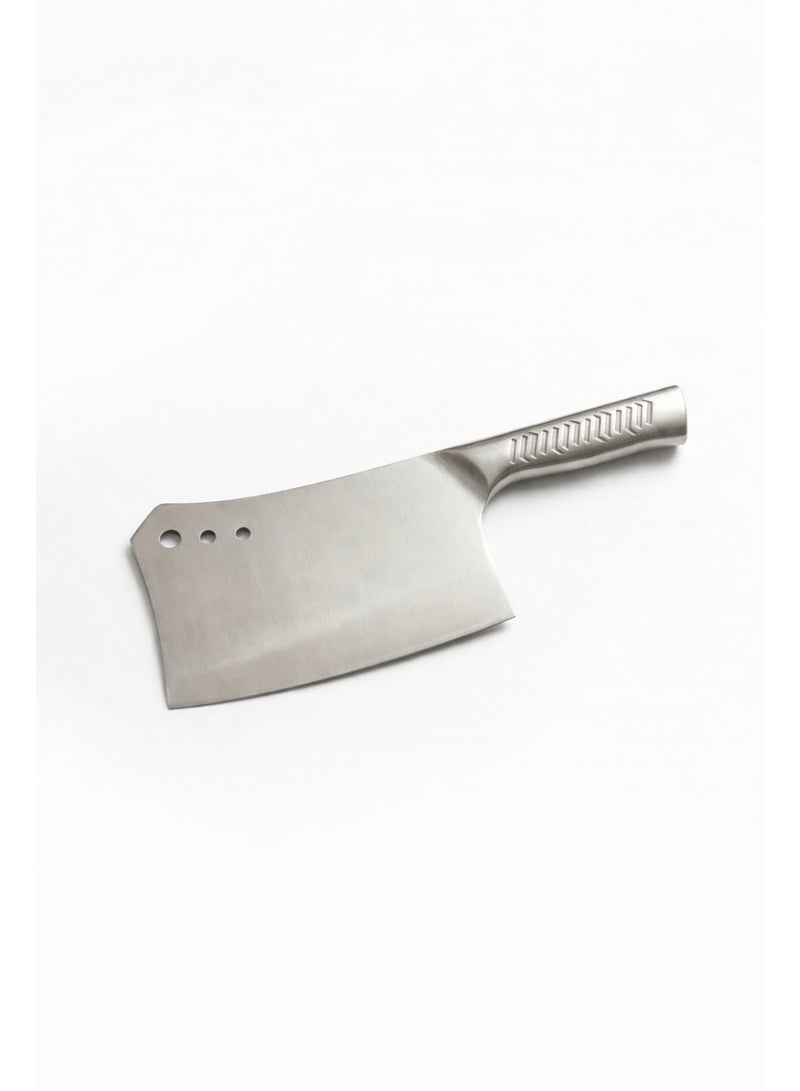 Professional Stainless Steel Kitchen Cleaver - Heavy Duty Meat and Bone Chopping Knife - Ultra-Sharp Integrated Steel Design - Ideal for Butchery & Heavy Cooking. - Image 1