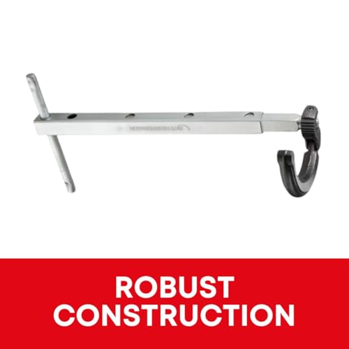Rothenberger Telescopic Tap Nut Wrench with a 4-Way Extension - Ideal for Basins, Sinks, and Other Confined Spaces - 10-32 mm, Swivel Handle, Spring-Loaded Claw - 70225 - Image 5