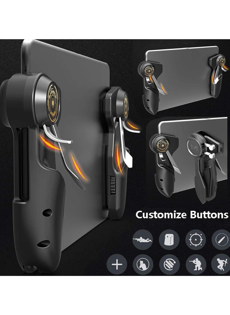 Beauenty PUBG Controller for Tablet,Six Finger Game Joystick Trigger Handle,L1R1 Shooter Aim on Gamepad Controller for iPad Tablet PUBG,Support 10-12.9 inch iPad and Tablet  - Image 3