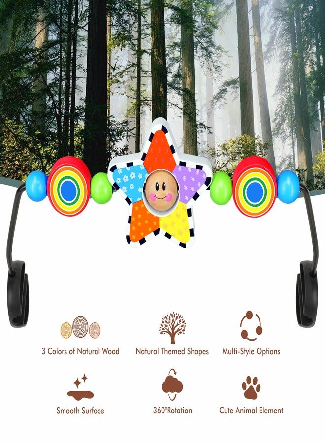 iGRATENS Baby Bjorn Bouncer Toy Bar, Upgrade Toy for Baby Bouncer Soft & Bliss, Easy to Attach and Remove, Child-Friendly Materials, Exciting Design for Curious Babies, Pentagram - Image 5
