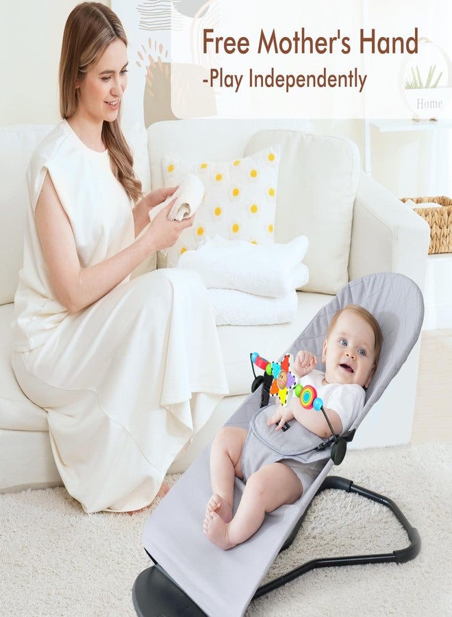 iGRATENS Baby Bjorn Bouncer Toy Bar, Upgrade Toy for Baby Bouncer Soft & Bliss, Easy to Attach and Remove, Child-Friendly Materials, Exciting Design for Curious Babies, Pentagram - Image 4