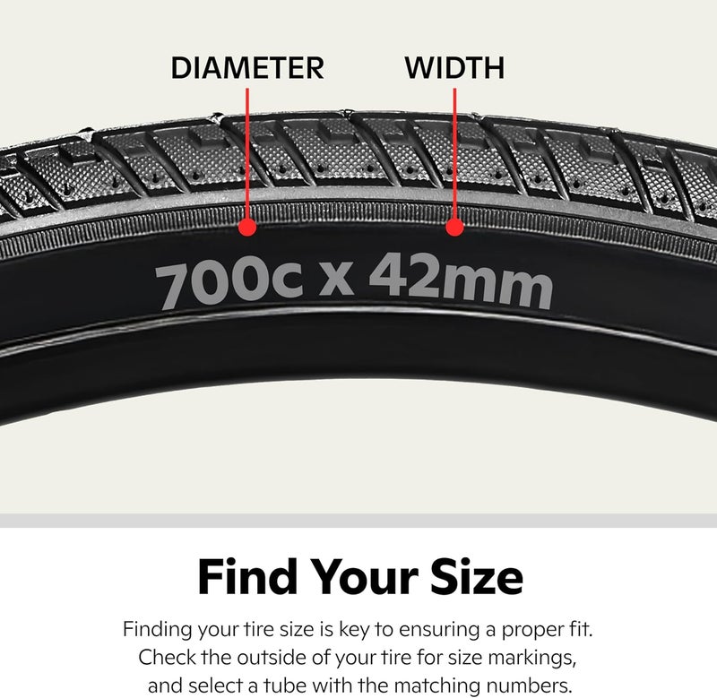 Schwinn Self-Sealing Replacement Bike Inner Tube, 700c x 35-42mm, Schrader Valve, Black - Image 4