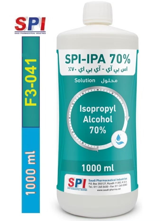 SPI Isopropyl Alcohol 70% Medical Disinfectant & Antiseptic Solution | 1L - Image 3
