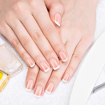 Mudder 360 Pieces French False Nails Artificial Fingernails Pink White French Fake Nail Tips Kit 12 Sizes Full Cover with Nail Files and Stick for Salon DIY Decoration - Image 3