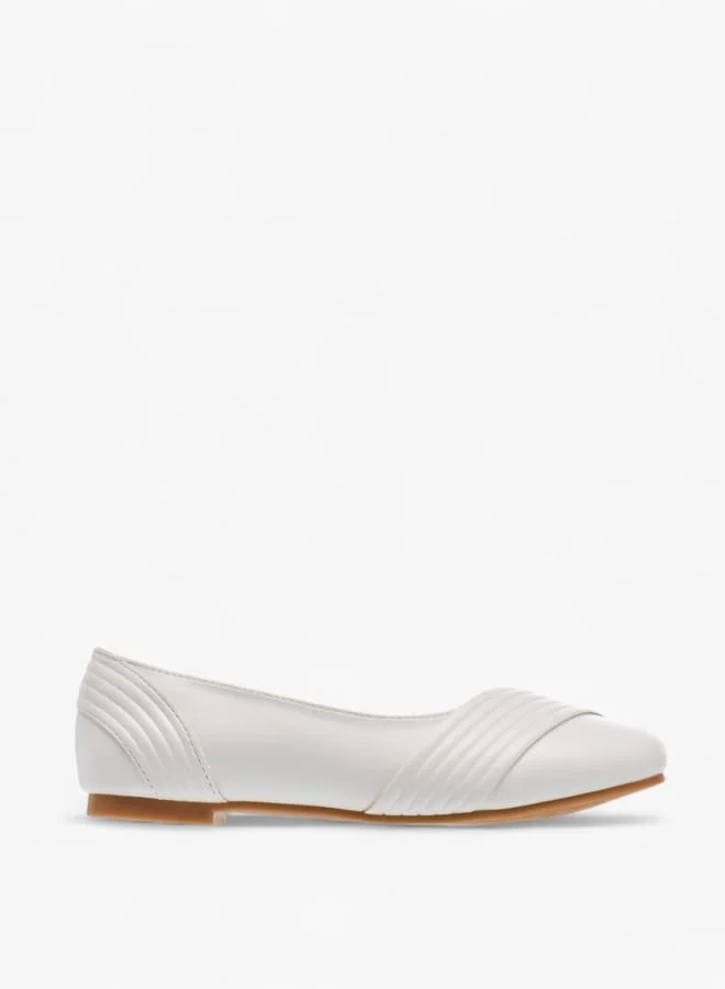 ميسي الصغيرة Girls Solid Slip-On Ballerina Shoes