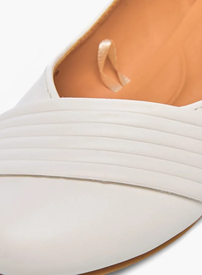 ميسي الصغيرة Girls Solid Slip-On Ballerina Shoes