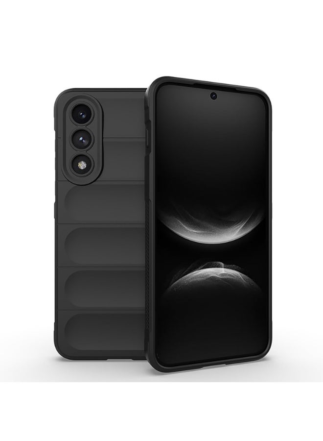 general Case for OnePlus Nord 5 5G, Shockproof Wave Pattern and Airbag Design Soft Liquid Silicone Skin Feel Frosted TPU Bumper Ultra-thin Phone Case Cover - Image 1