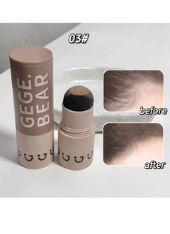 Hairline Powder Stick, Natural Hairline Dye Contour Stick, Root Touch Up Instant Cover Concealer Powder, Sweat Resistant And Waterproof Hairline Repairing Pen, (Light Brown Color)