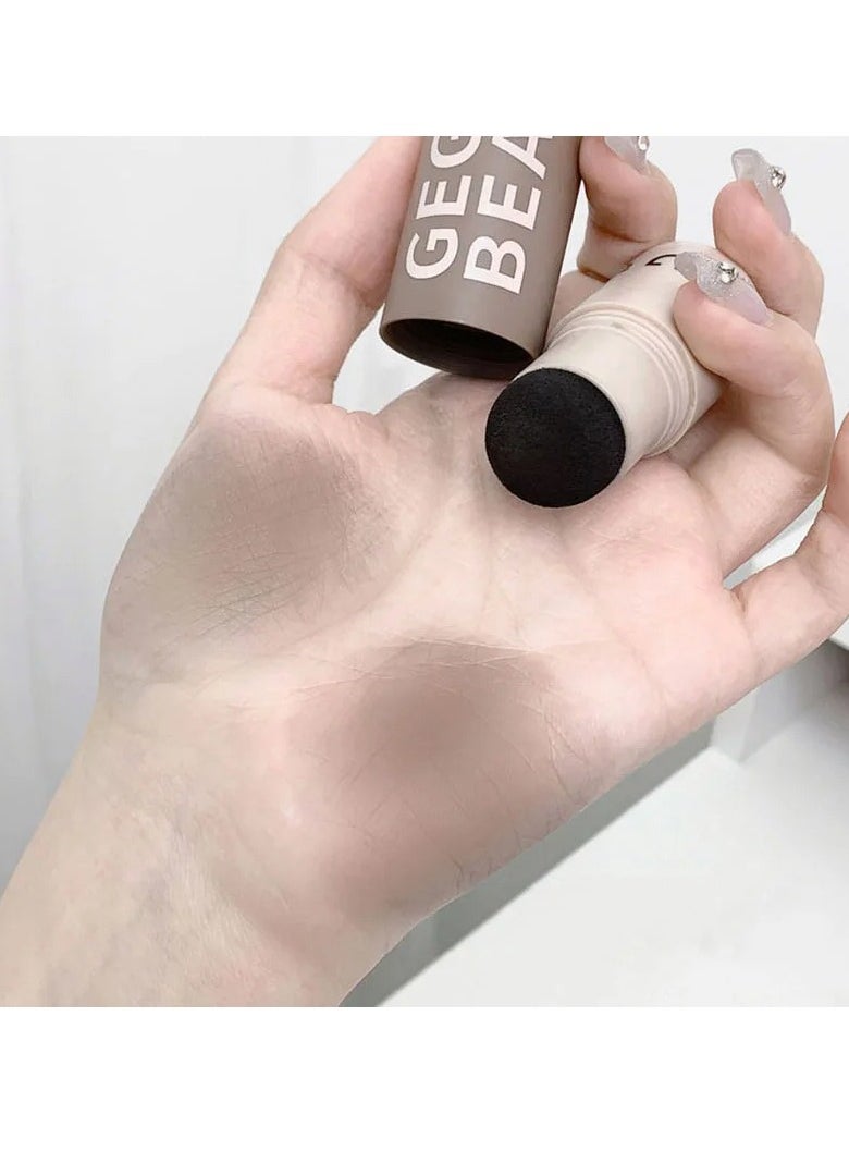 Gege bear - Hairline Powder Stick, Natural Hairline Dye Contour Stick, Root Touch Up Instant Cover Concealer Powder, Sweat Resistant And Waterproof Hairline Repairing Pen, (Light Brown Color) - Image 1