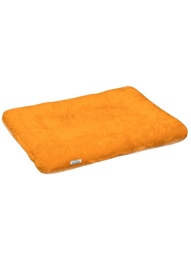 NEXTGO Floor Seat Cushions Yoga Meditation Mat Pooja aasan Soft Extra Comfortable Feather Touch Last Long Upto Washable Material Size 24 x 30 Inch 2 x 2.5 Fit Color Orange - Image 1
