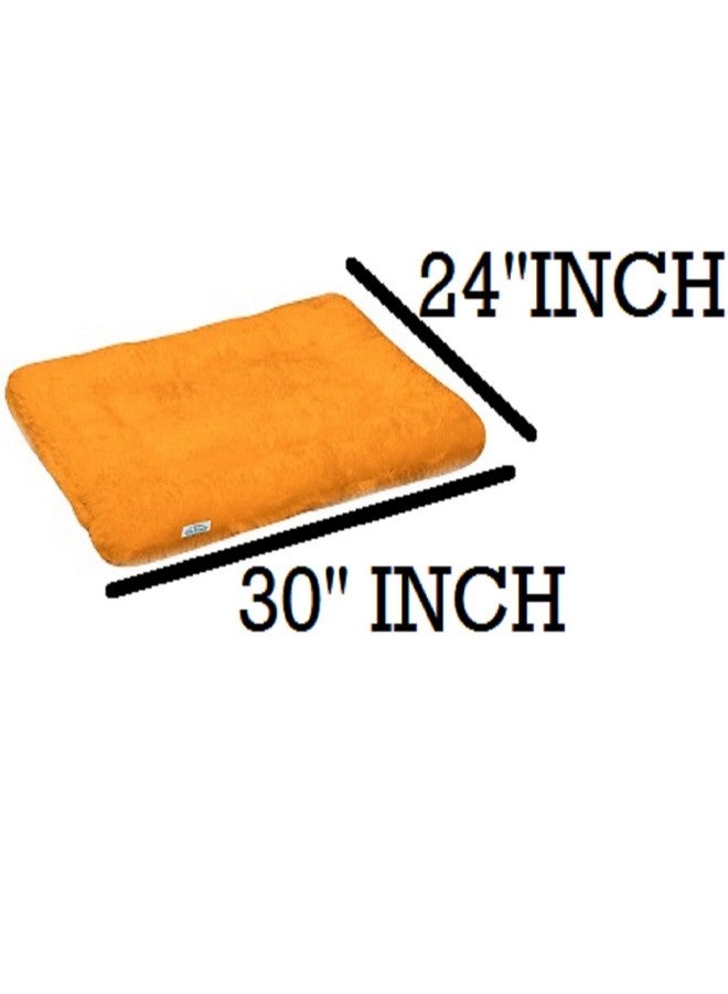 NEXTGO Floor Seat Cushions Yoga Meditation Mat Pooja aasan Soft Extra Comfortable Feather Touch Last Long Upto Washable Material Size 24 x 30 Inch 2 x 2.5 Fit Color Orange - Image 3
