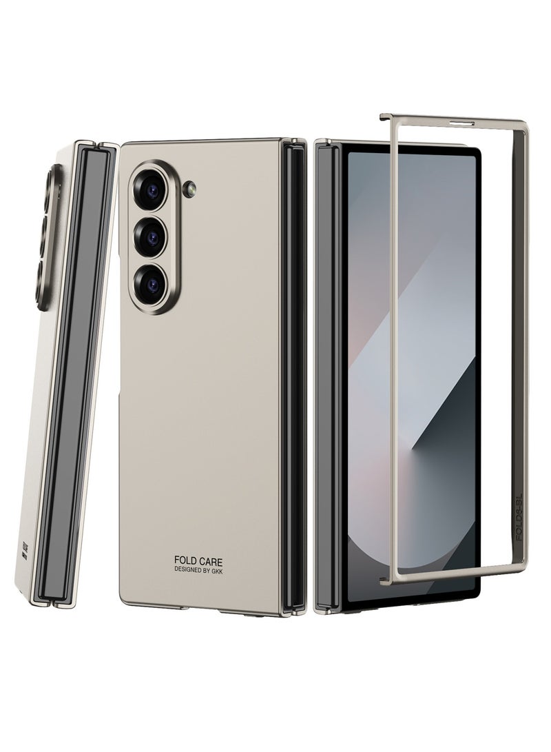 LEEKA Samsung Galaxy Z Fold 6 Ultra Thin Case with Precision Fine Hole Cutouts, Shockproof and Anti-Slip PC Back Cover for Enhanced Durability and Lightweight Protection - Black - Image 2