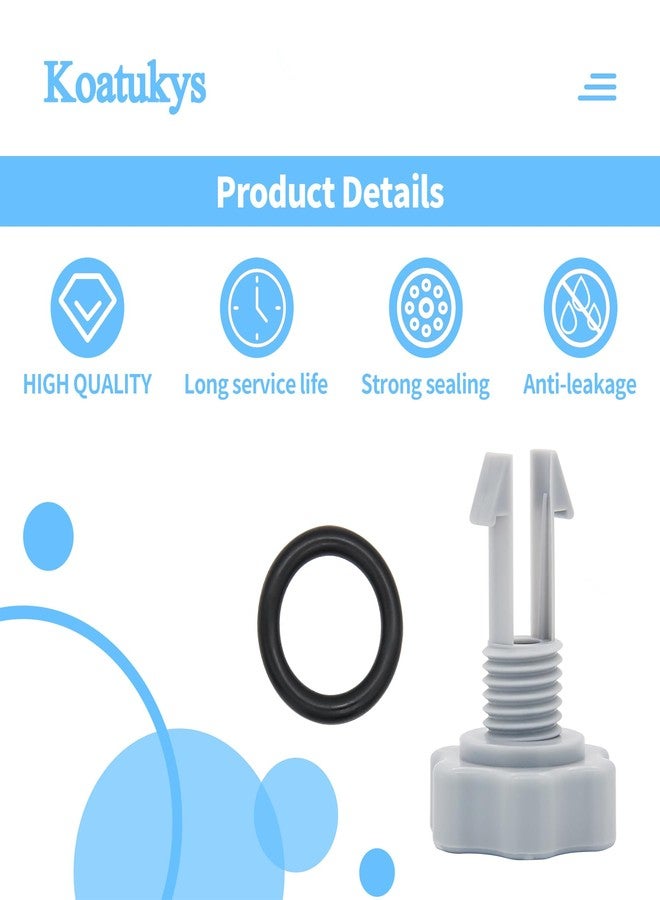 Koatukys 10460 Air Release Valve with 10264 Valve O-Ring Replacement for Intex Sand Filter Pumps - Image 4