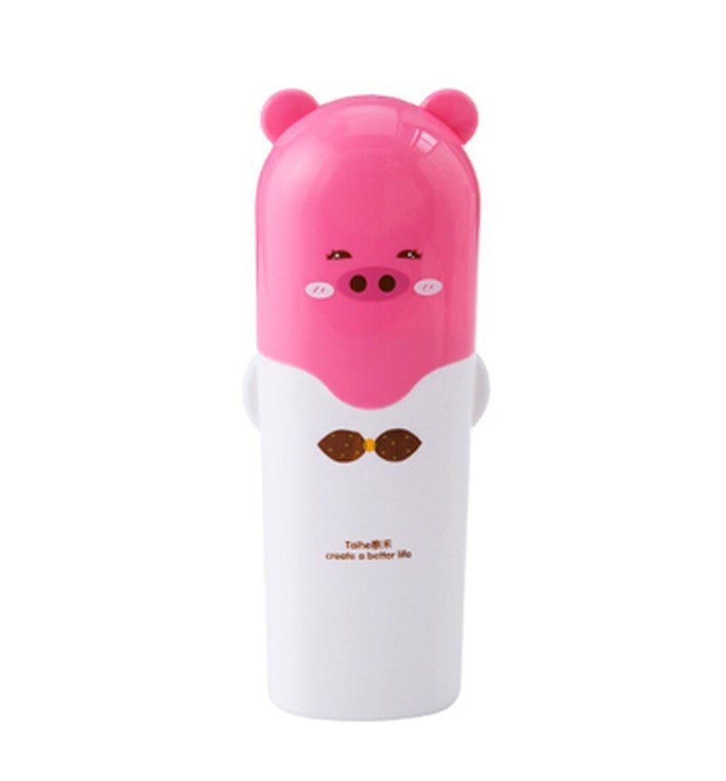 TEKZIE Tekzie Plastic Travel Portable Kids and Adult Toothbrush Toothpaste Cup Case Cover Holder Combo of 2 Multicolor  - Image 2