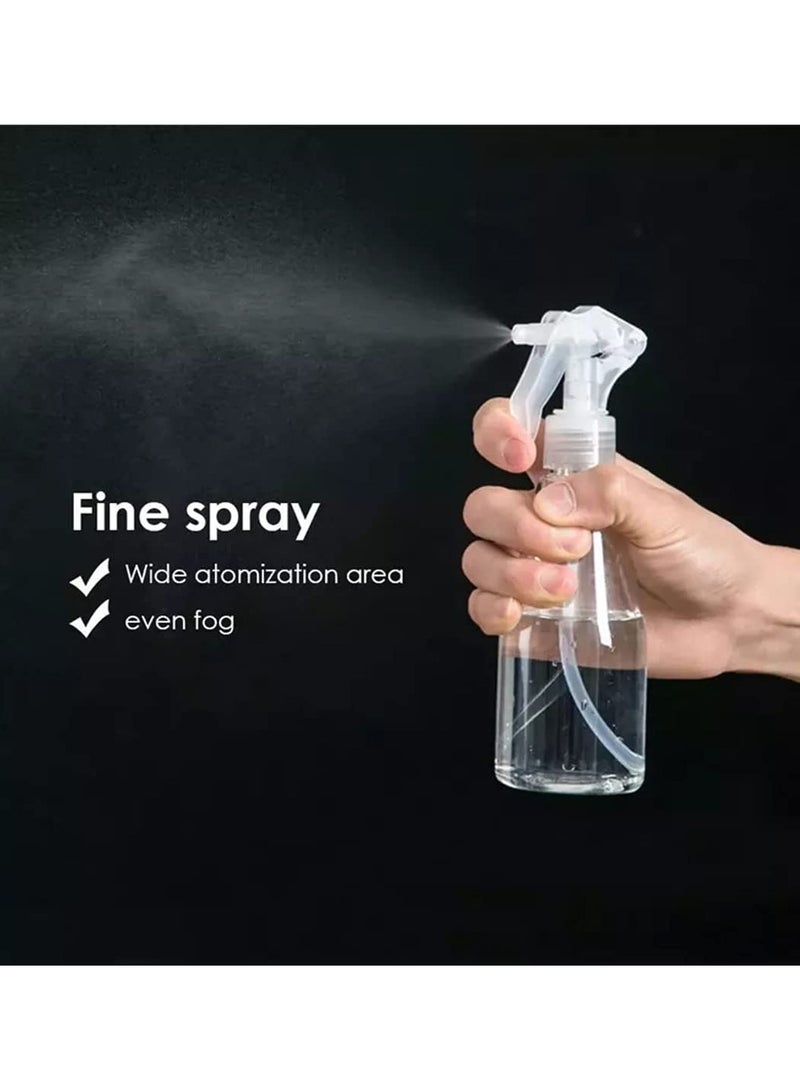 Pack of 2 Clear 200ml Plastic Spray Bottles for Water, Ideal for Plant Misting, Cleaning, Air Freshening, and Essential Oils - Versatile Empty Sprayers for Home and Garden Use. - Image 4