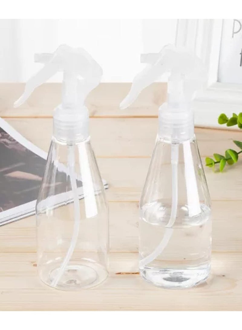 Pack of 2 Clear 200ml Plastic Spray Bottles for Water, Ideal for Plant Misting, Cleaning, Air Freshening, and Essential Oils - Versatile Empty Sprayers for Home and Garden Use. - Image 2