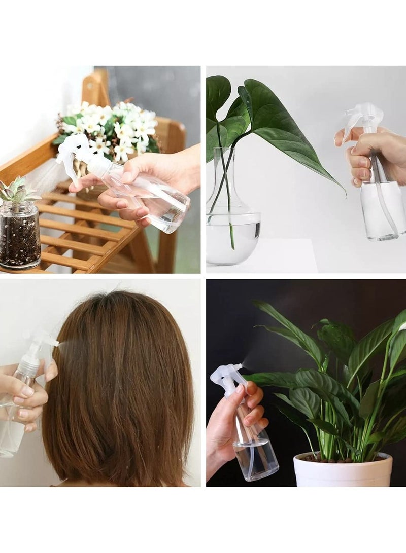 Pack of 2 Clear 200ml Plastic Spray Bottles for Water, Ideal for Plant Misting, Cleaning, Air Freshening, and Essential Oils - Versatile Empty Sprayers for Home and Garden Use. - Image 3