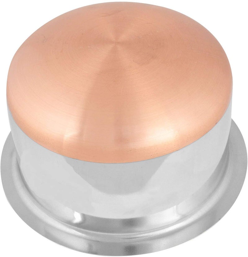 JGS Stainless Steel Copper Base Cookware Container Tope Patila with Lid 6.5 Liter - Image 3