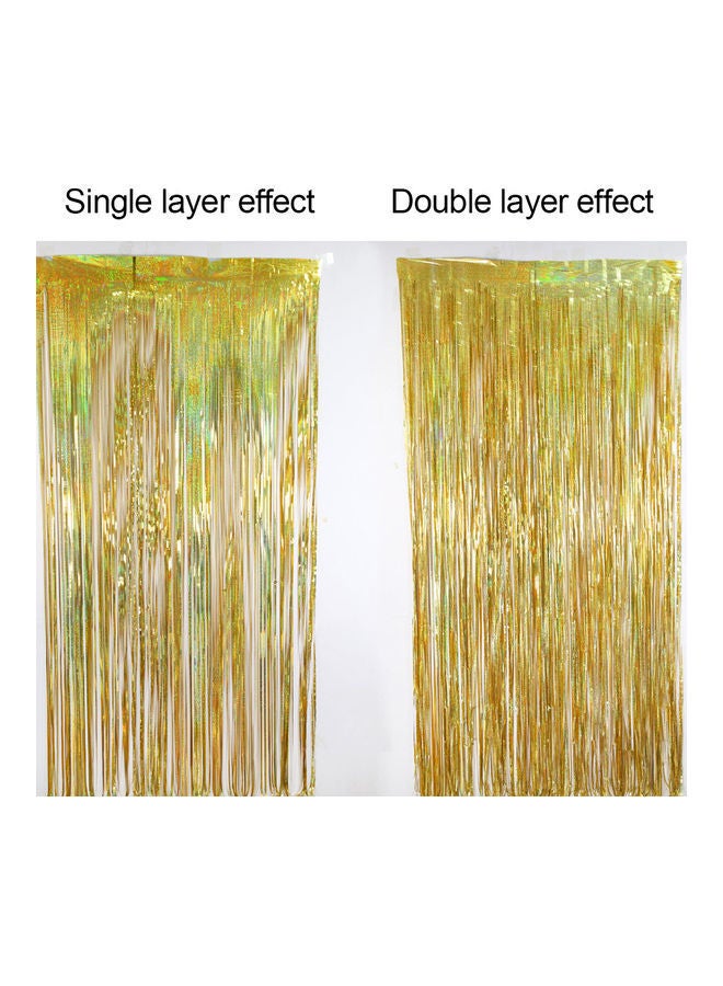 NIBEMINENT Birthday Party Glitter Foil Fringe Backdrop Decoration Curtain - Image 3