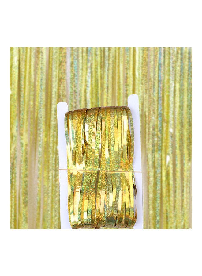 NIBEMINENT Birthday Party Glitter Foil Fringe Backdrop Decoration Curtain - Image 1