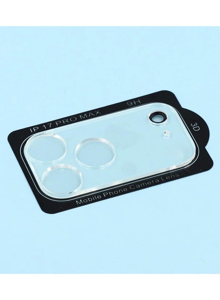 بلو فاير [صلابة 9H ثلاثي الأبعاد] واقي كاميرا آيفون 17 برو ماكس، فيلم زجاج مقوى عالي الجودة بتغطية كاملة وحواف مقوسة - مقاوم للخدش، تركيب سهل بدون فقاعات، شفافية فائقة للصور دون أي compromise - Image 2