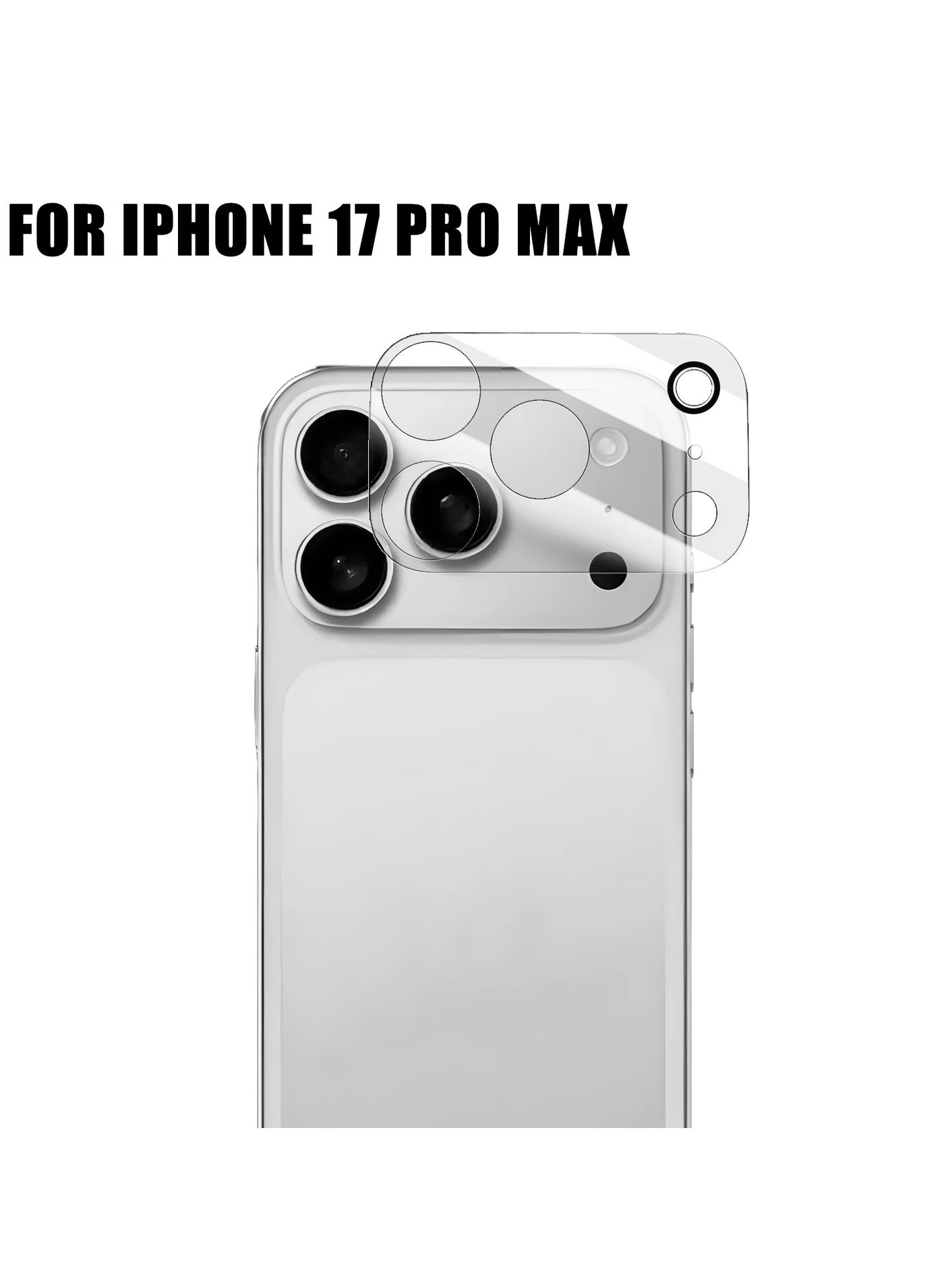 BlueFire iPhone 17 Pro Max Camera Lens Protector, Premium HD Tempered Glass Film with Full Coverage & Arc Edge - Anti-Scratch, Bubble-Free Installation, Ultra-Transparent Clarity for Uncompromised Photos