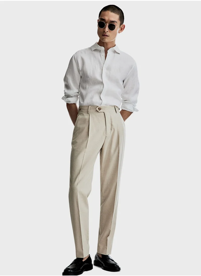 H&M Slim Fit Linen Shirt