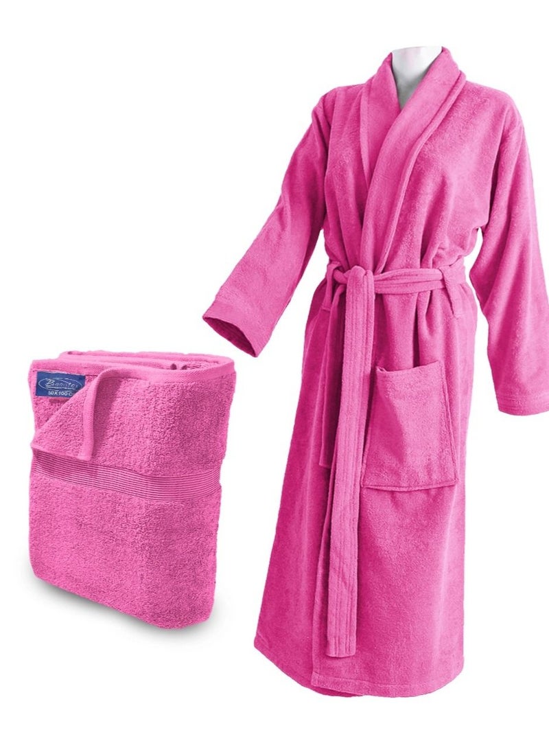 Banotex Bathing set consisting of robe size XL and towel size 50 * 100 made of the finest types of cotton  - Image 1