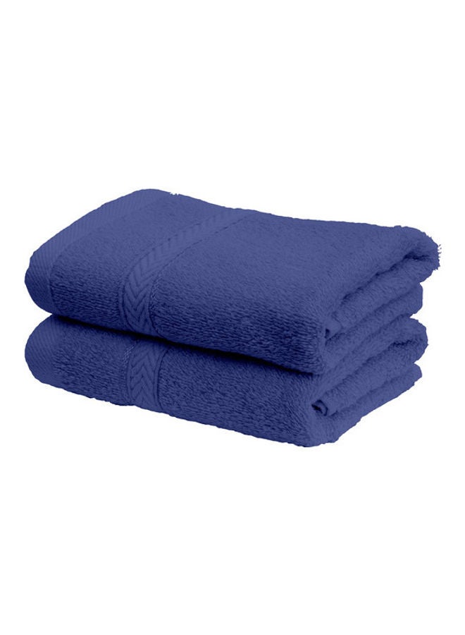 Princess 2-Piece Fast Absorbent Hand Towel Set Royal Blue 40 x 70cm - Image 4