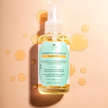 Nature Spell Hair Growth Oil 100ml Hair Oil for Dry Damaged Hair Infused with Ayurvedic Herbs Stimulates Healthy Hair Growth Suitable for all Hair Types 100 Vegan Made in the UK - Image 5