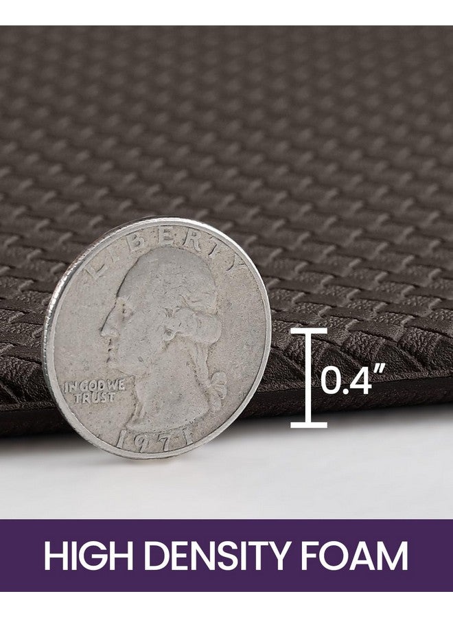 DEXI Kitchen Floor Mats Cushioned Anti Fatigue,17x29+17x59, Standing Runner Rug Waterproof, Comfort Memory Foam Padded for Front Sink Laundry Set of 2, Brown - Image 4