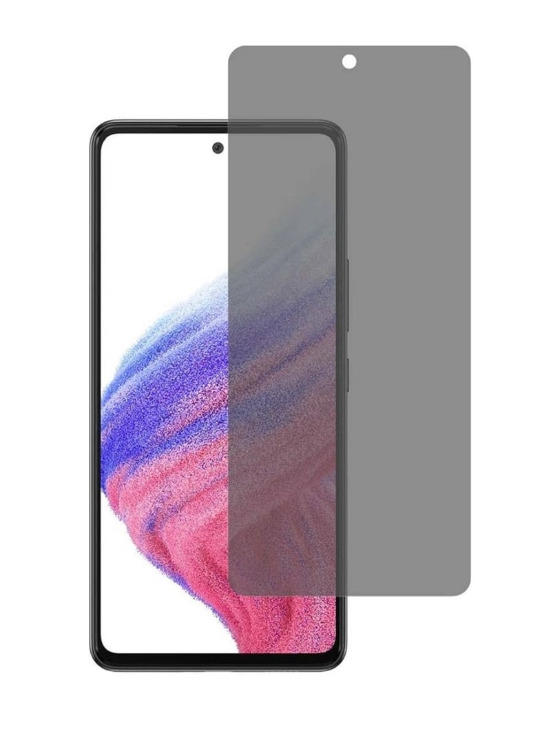 we3 Tempered Glass Screen Protector Anti-Spy Privacy Designed For Samsung Galaxy A53 Full Screen Coverage And Bubble Free  - Image 1