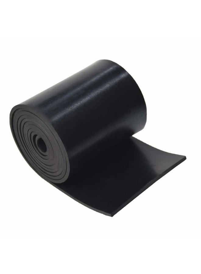 DOBTIM Neoprene Rubber Strips Rolls 1/8 (.125)" Thick X 4" Wide X 5' Long, Solid Rubber Strips Use for Gaskets DIY Material, Supports, Leveling, Sealing, Bumpers, Protection, Abrasion, Flooring, Black - Image 1