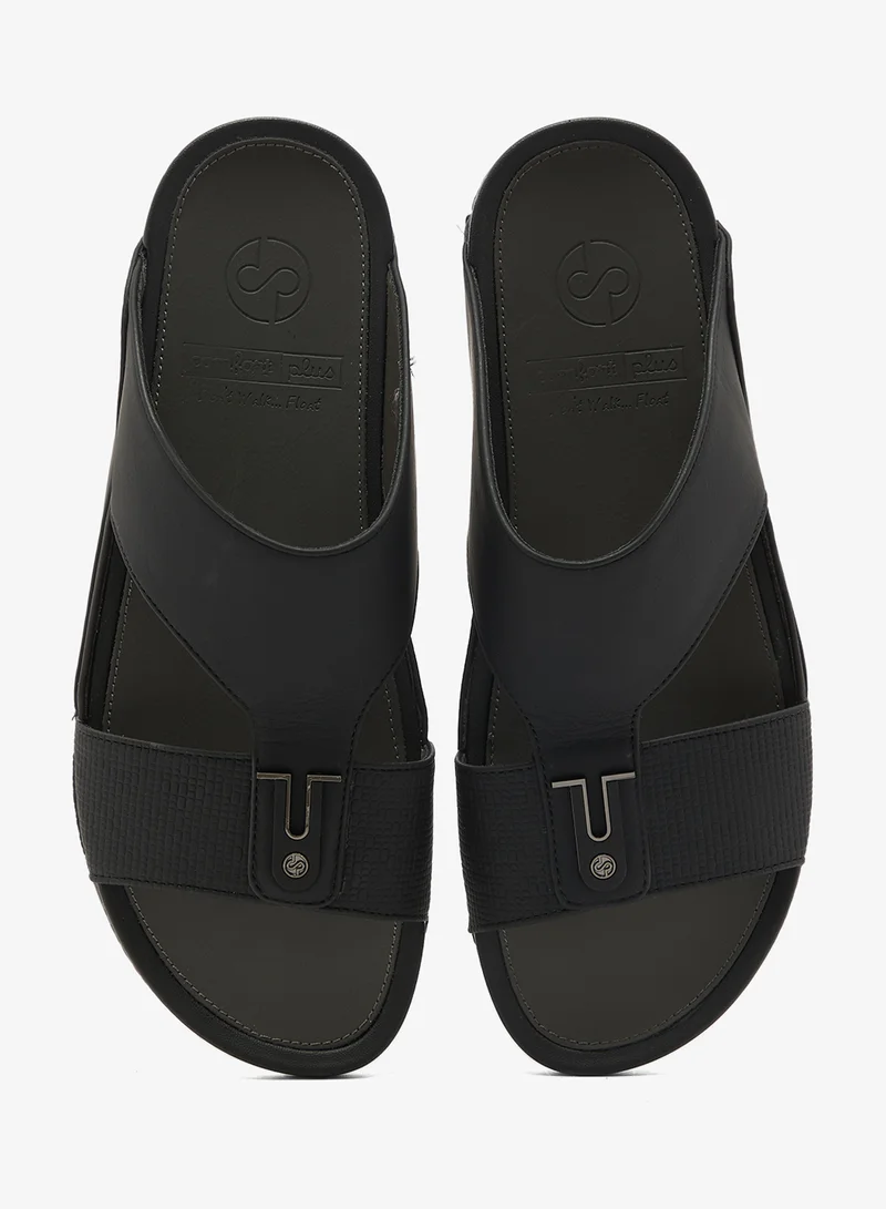 Comfort Plus BLACK Comfort Arabian Sandals for Men | Best Price UAE
