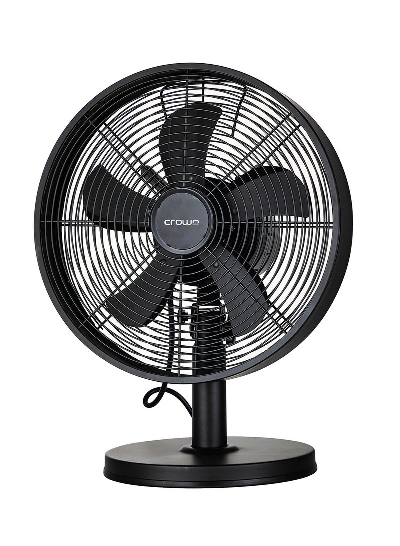 Crownline 12-Inch Table Fan TF-293B Black - Image 1