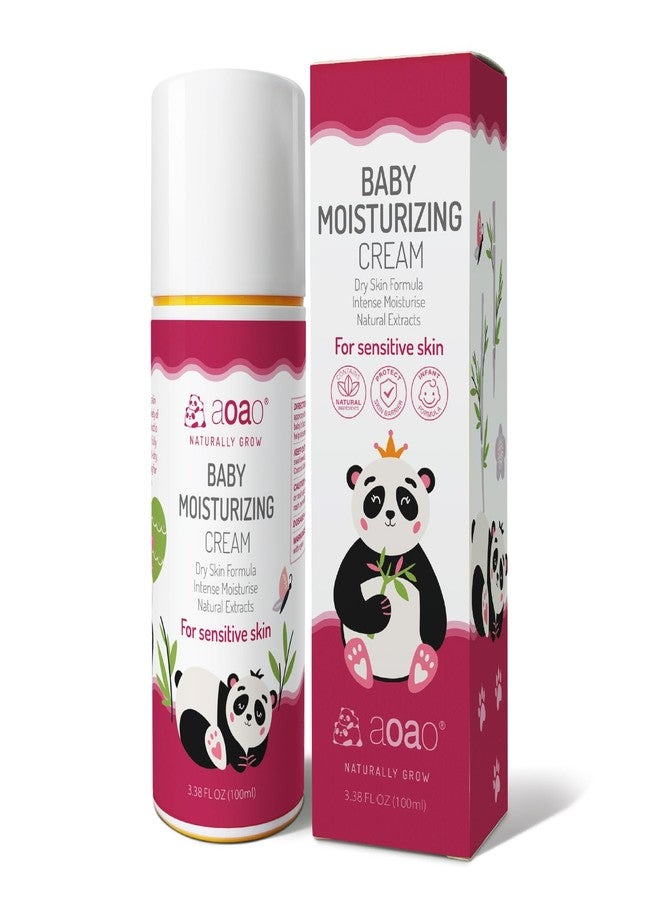 AOAO Kids Face Cream, Baby Soothing Moisturizing Cream, Nourishing & Hydrating, Gentle Formula with Shea Butter, Chamomile, Lightweight, Hypoallergenic, Baby Face Lotion, Safe for Newborns, 100ml/3.38oz - Image 1