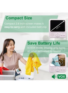 LOVNOV Video Baby Monitor with Camera and Audio for Elderly Care and Caregivers, Night Vision, 2-Way Audio, VOX, Temperature Sensor and Lullabies, Secure Transmission No WiFi  - Image 3