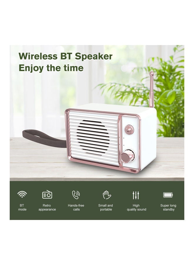 NIBEMINENT Wireless Bluetooth Speaker White  - Image 2