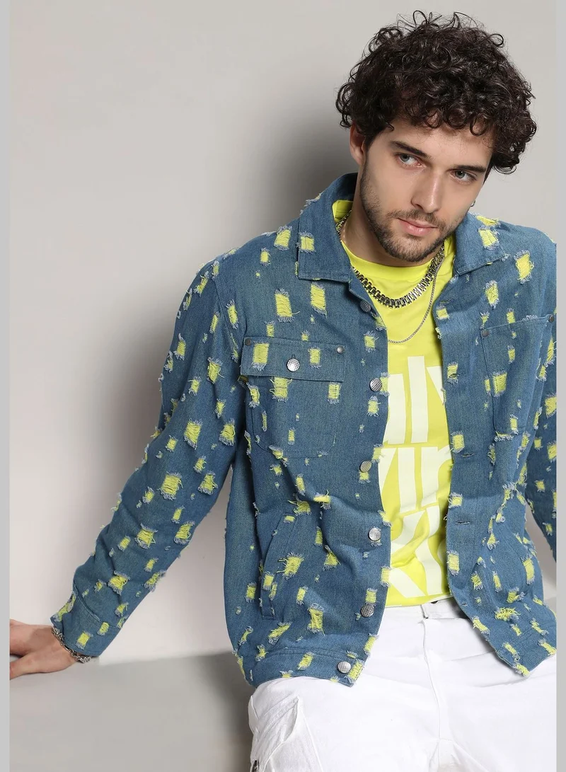 Campus Sutra Front Button Jacket