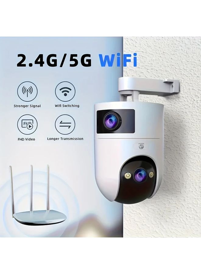 2.4G 5G X990 AI Motion Detection 1296P Full HD 360 Rotating Security Camera - Image 1