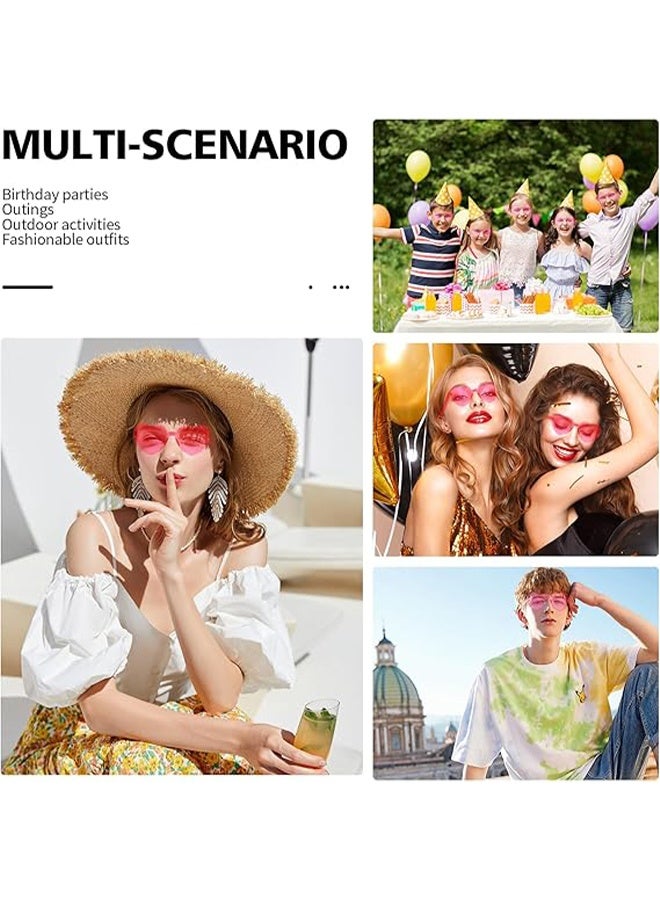 اتش واي 4 قطع نظارات شمسية على شكل قلب نظارات على شكل قلب بالجملة لعيد الحب هالوين حفلات عُقد العزوبية للنساء والرجال - Image 5