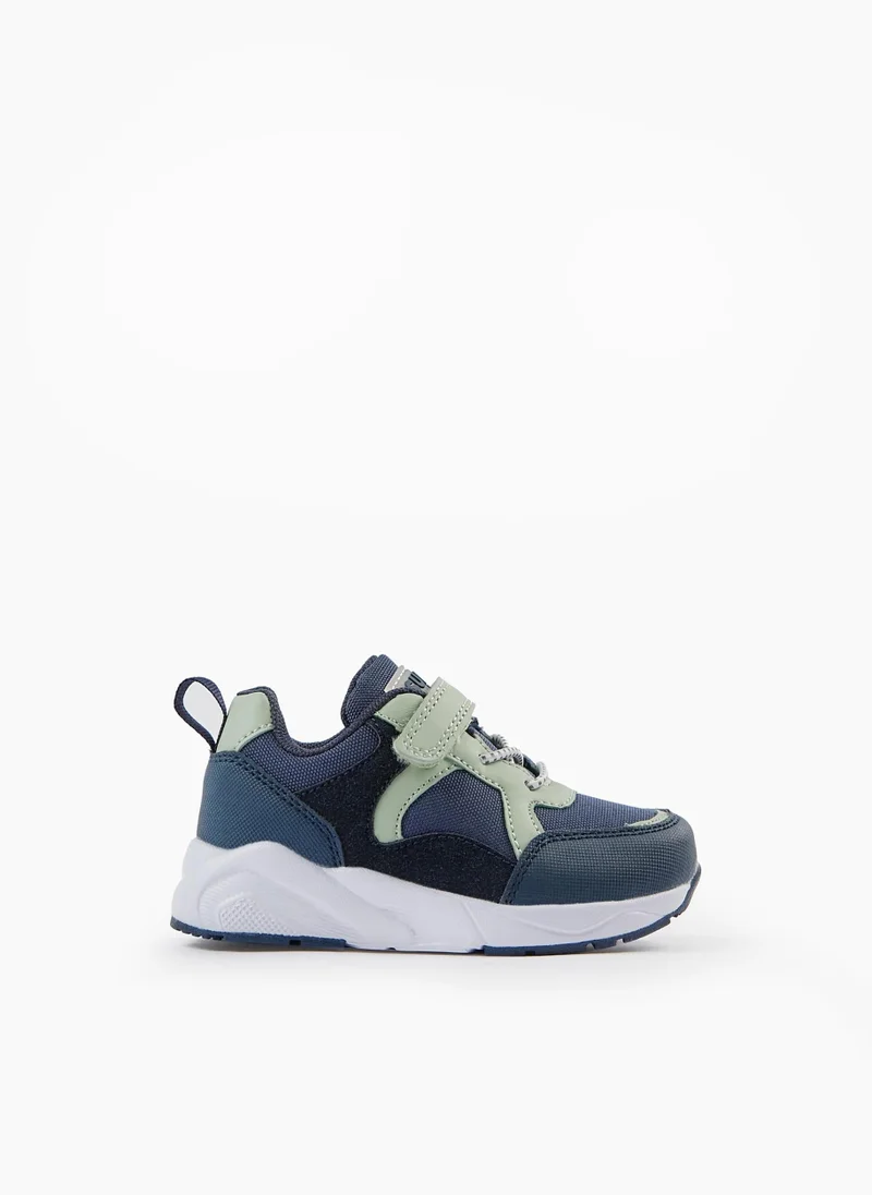 Zippy Zippy Trainers For Baby Boys - Dark Blue Aqua Green