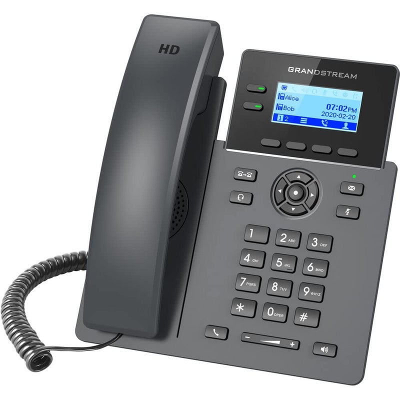 Grandstream GRP2602 IP Phone 2 Lines 4 SIP Accounts 24Inch LCD Display Dualport 10100 Ethernet - Image 2