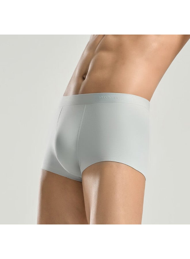 Skechers Men's Seamless Sport Boxer Briefs Breathable Antibacterial Casual Athletic Shorts