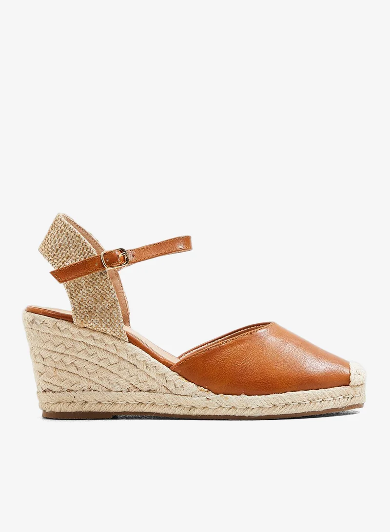 Ella Closed Toe Espadrille Wedge Sandal