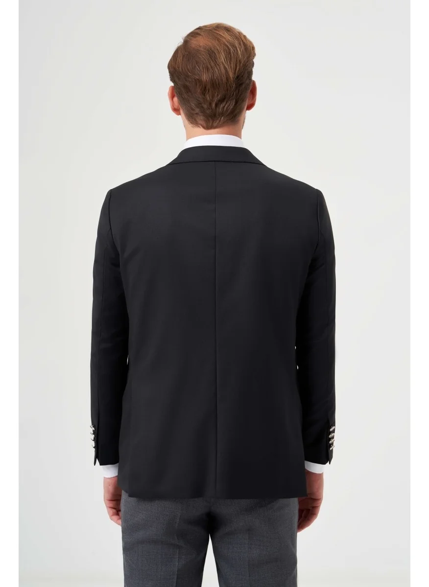 Bisse Men's Mono Collar 4 Drop Jacket Black PCK23YNOS002_D99