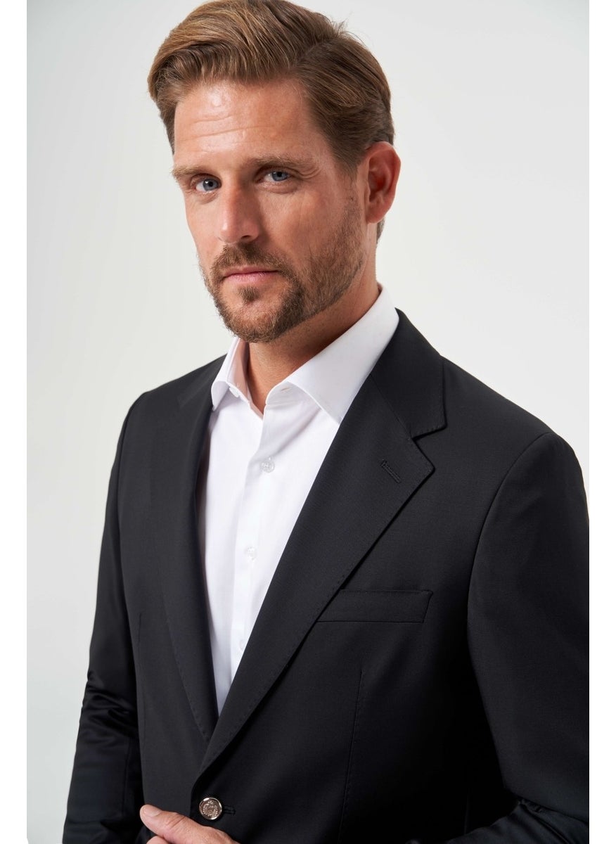 Bisse Men's Mono Collar 4 Drop Jacket Black PCK23YNOS002_D99  - Image 4