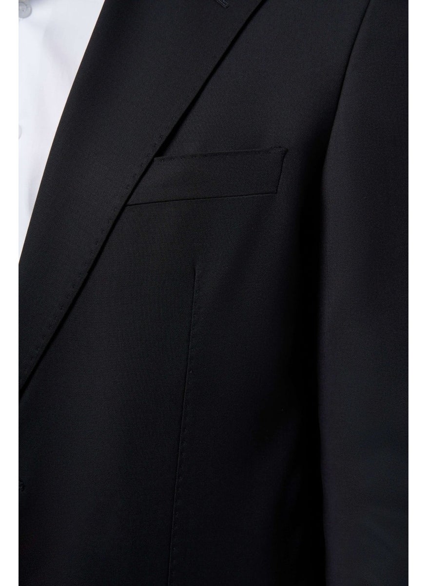 Bisse Men's Mono Collar 4 Drop Jacket Black PCK23YNOS002_D99  - Image 3