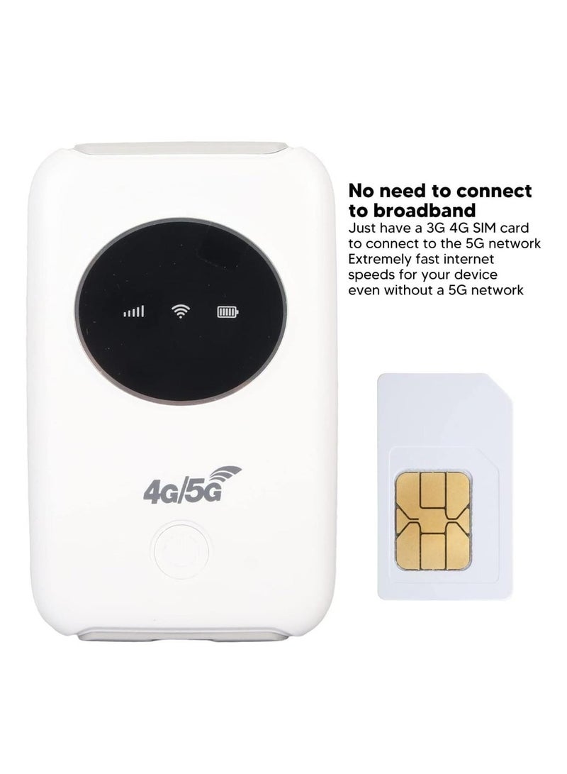 Portable Wireless 5G Mobile Router with 300Mbps Speed and 3200mAh Battery - High-Speed Internet On-the-Go